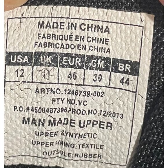 Under Armour Mens Black & Gray Cleats Size 9 - Picture 8 of 16